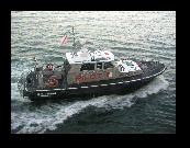 When we got down to our room, the pilot's boat was just outside our window.